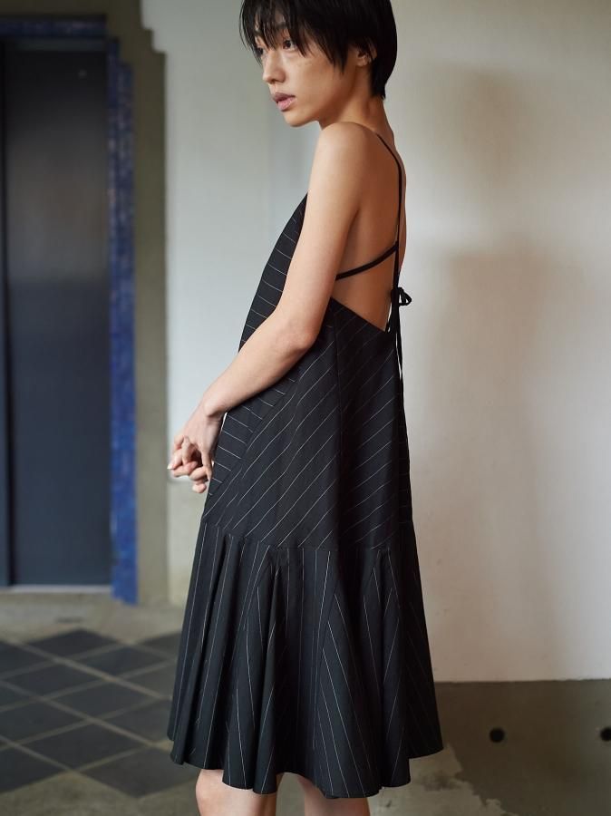 ロザリームーン Back Open Stripe Dress | angeloawards.com