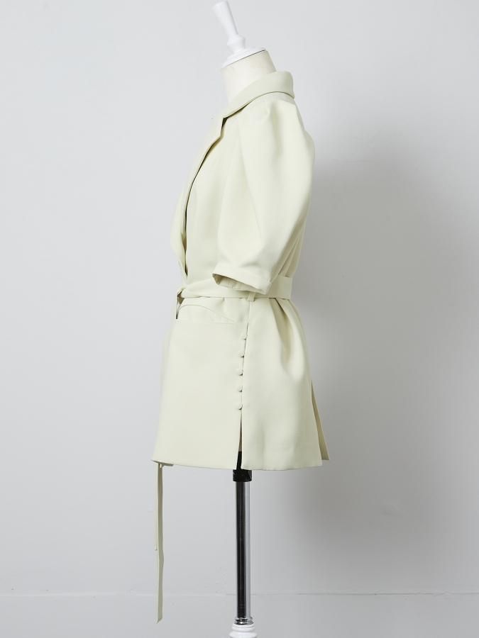 rosary moon / Belted Tailored Jacket