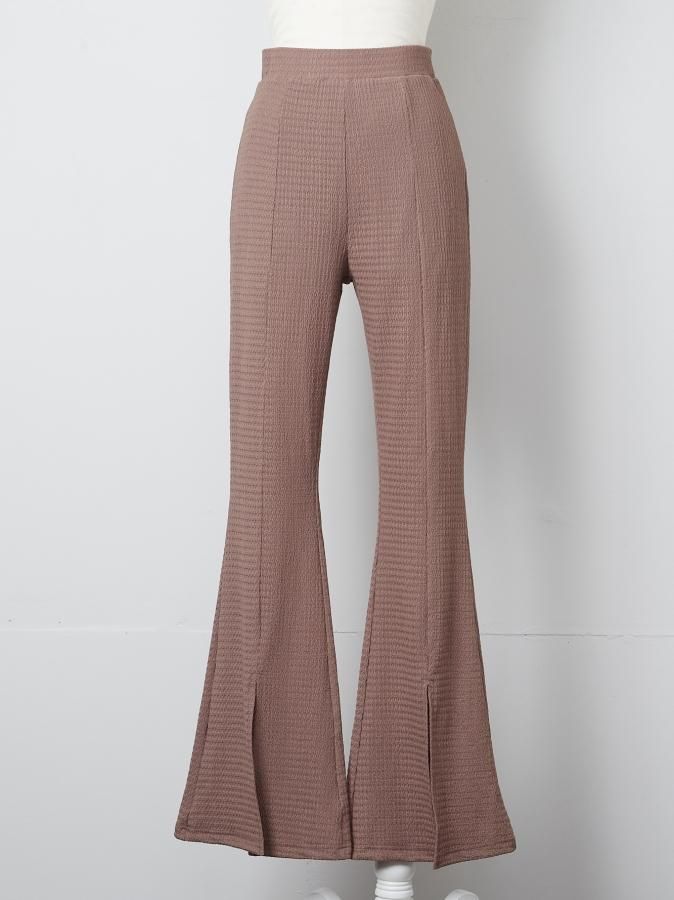 Front Slit Jersey Pants