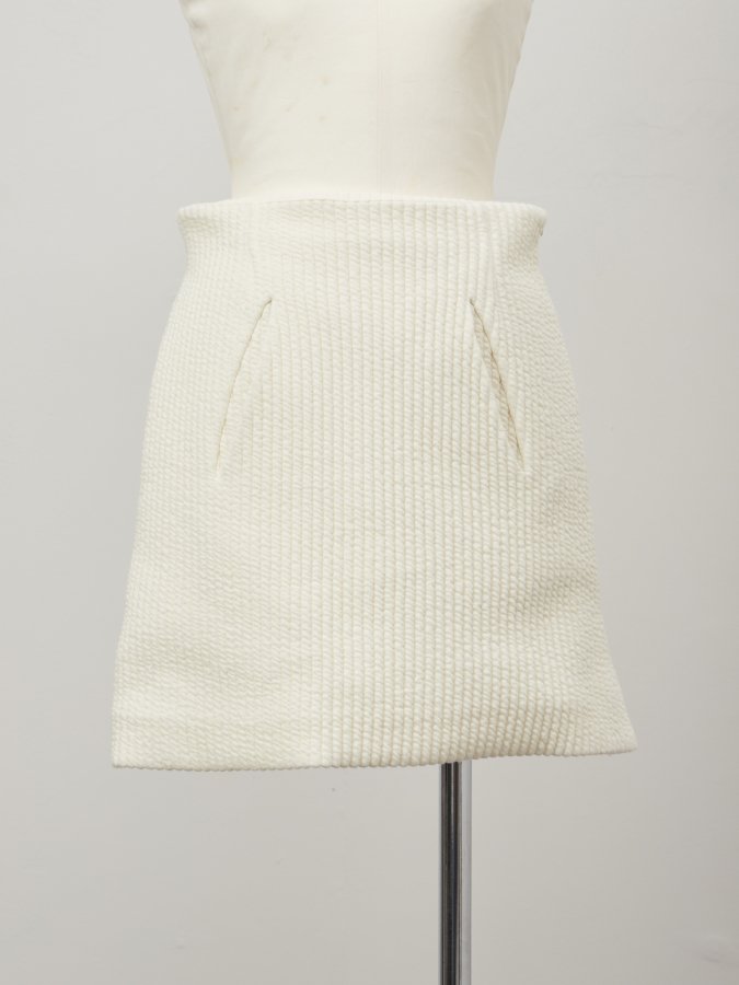 Jacquard Mini Skirt - ROSARYMOON OFFICIAL WEB STORE