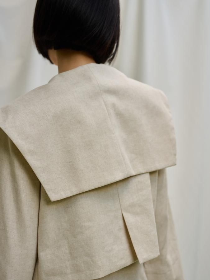 いよいよ人気ブランド Linen Herringbone Sailor Jacket ロザリー