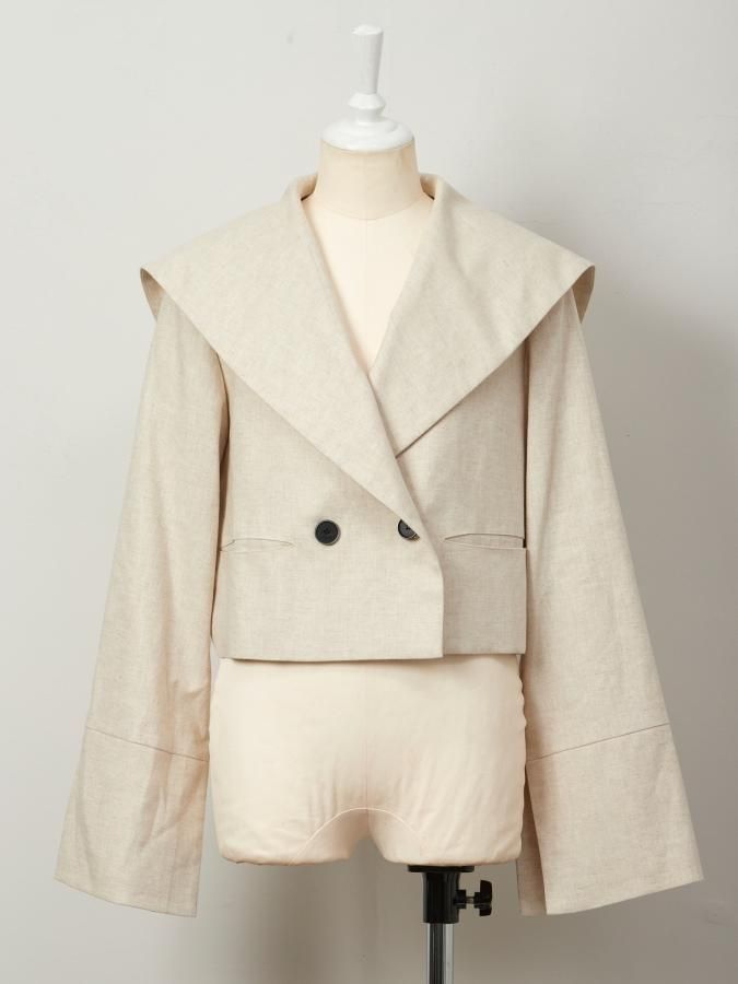 Linen Herringbone Sailor Jacket
