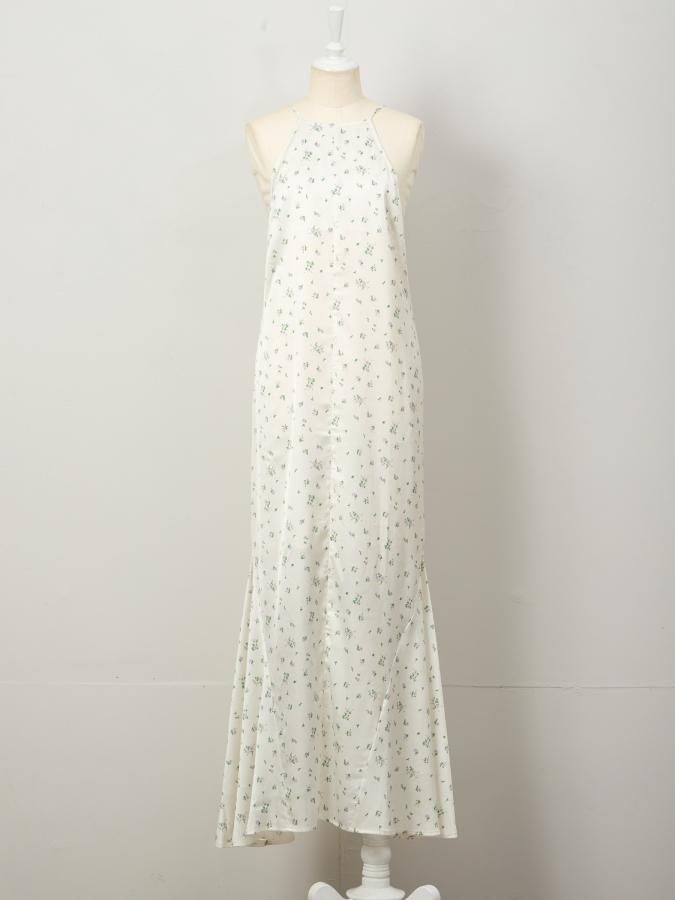 Flower Satin Cami Dress