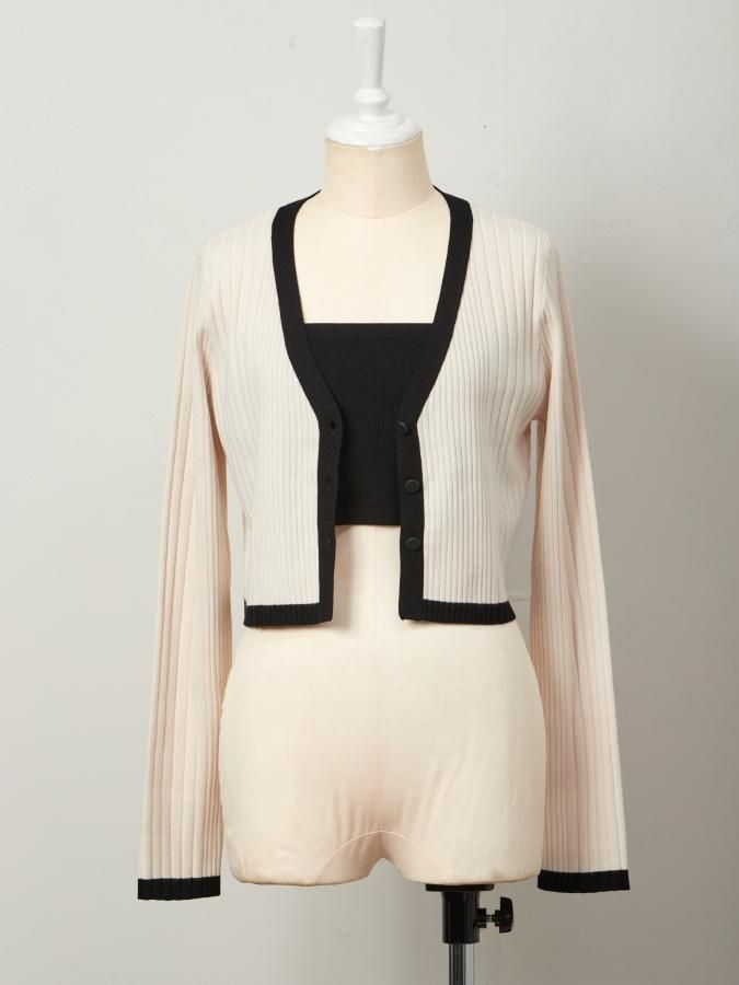 Bi-color Knit Ensemble
