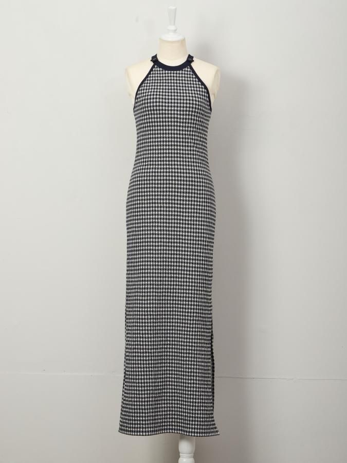 あーさ様 Rosarymoon Gingham Body Fit Dress