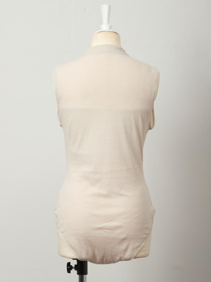 トップス rosarymoon Frill Neck Rib Leotard Frill Neck Rib Leotard - ROSARYMOON OFFICIAL WEB STORE