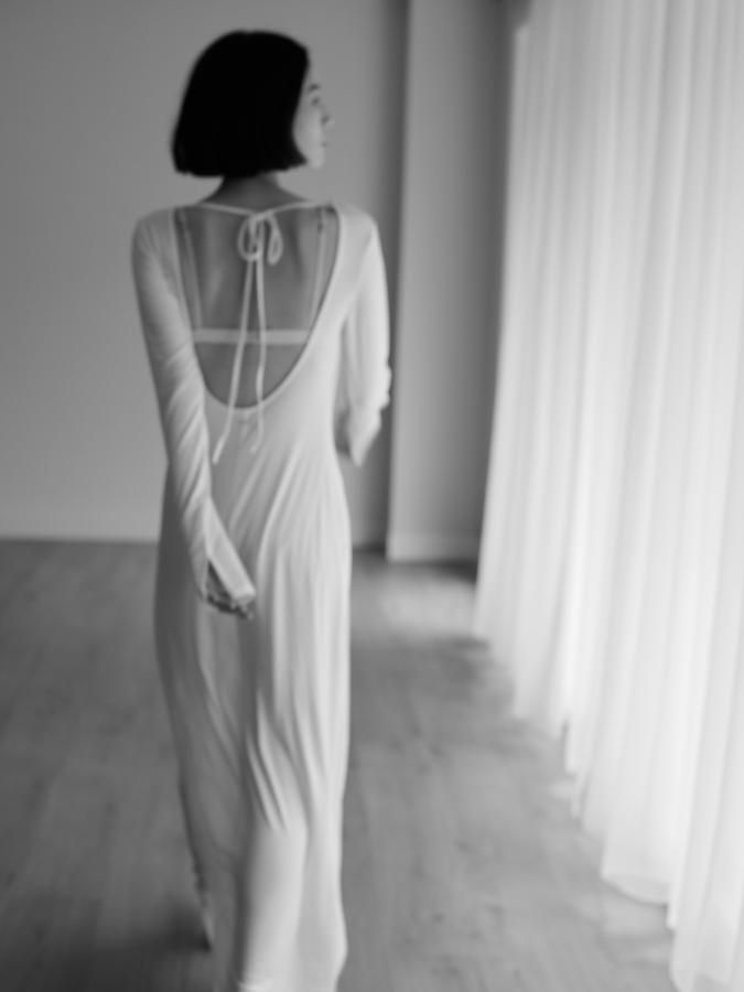 BASIC~ Layered Bare Dress - ROSARYMOON OFFICIAL WEB STORE