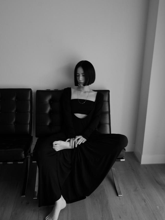 BASIC~ Layered Bare Dress - ROSARYMOON OFFICIAL WEB STORE BASIC~ Layered Bare Dress - ROSARYMOON OFFICIAL WEB STORE