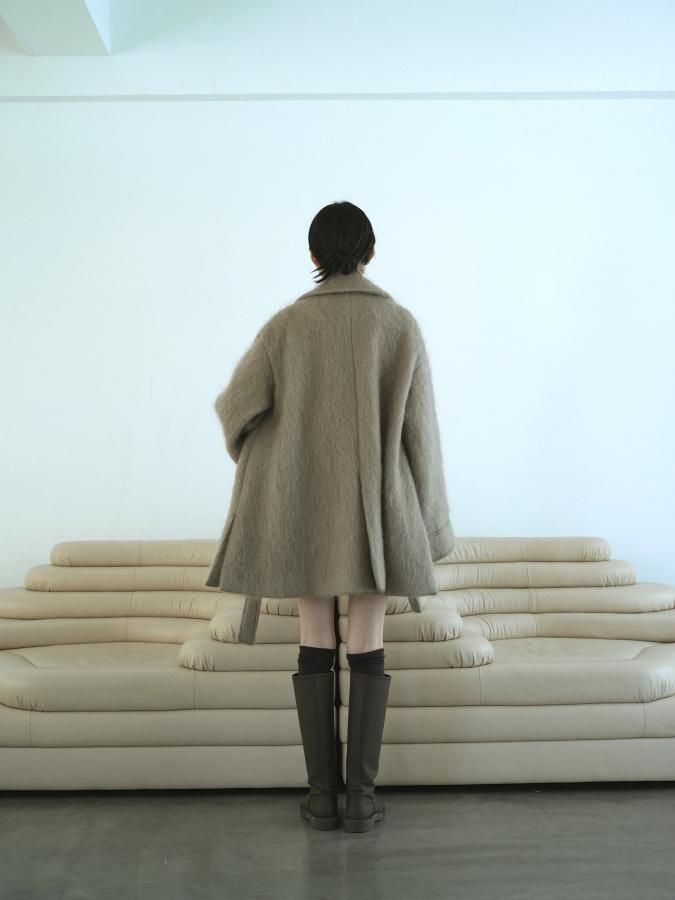 Mohair Shaggy Half Coat - ROSARYMOON OFFICIAL WEB STORE Mohair Shaggy Half Coat - ROSARYMOON OFFICIAL WEB STORE