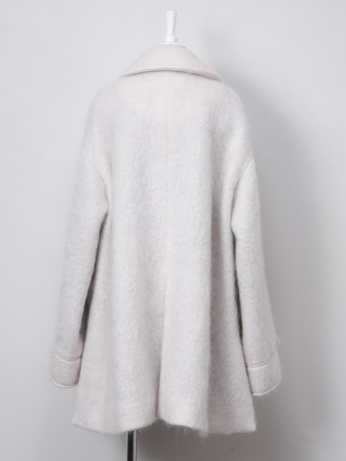 Mohair Shaggy Half Coat - ROSARYMOON OFFICIAL WEB STORE