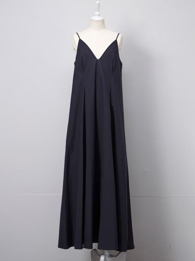 Sheer Tuck＆Flare Cami Dress - ROSARYMOON OFFICIAL WEB STORE