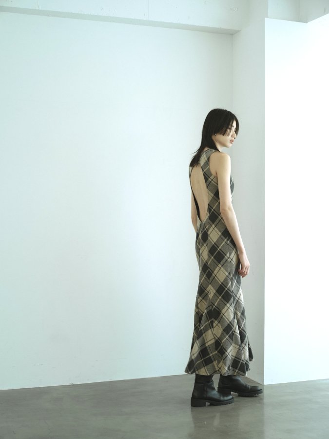 Bias Check Panel Dress