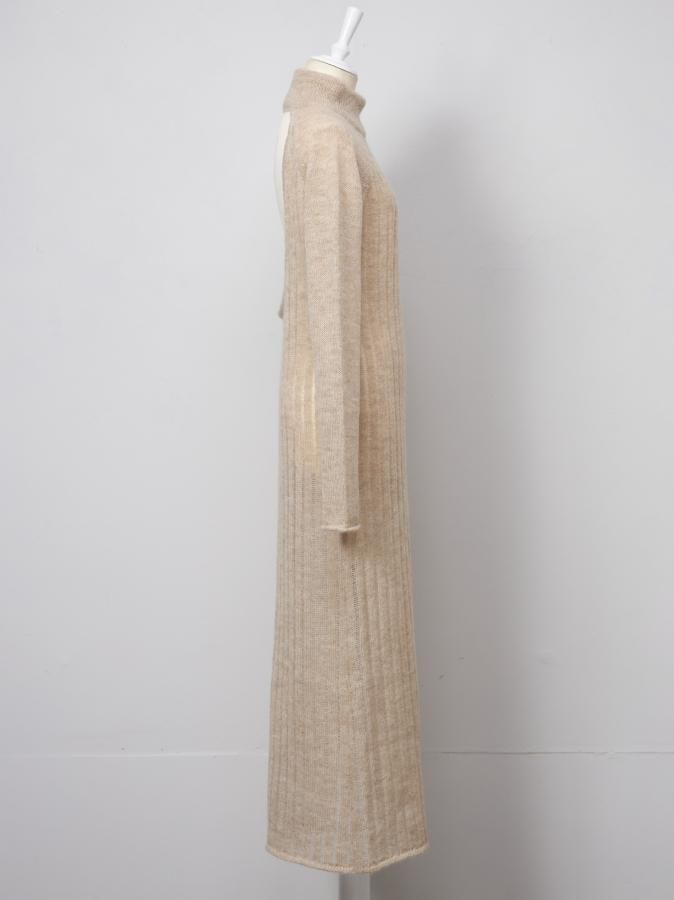 Back Open Mohair Dress - ROSARYMOON OFFICIAL WEB STORE