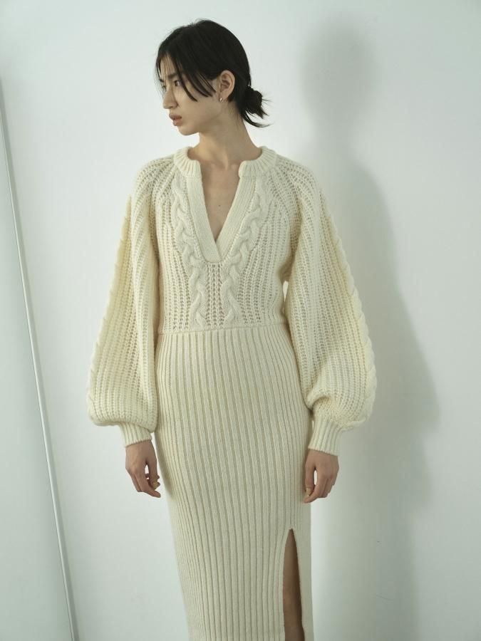 とっておきし新春福袋 Sleeve Balloon Cable STORE WEB OFFICIAL ROSARYMOON - Dress ワンピース