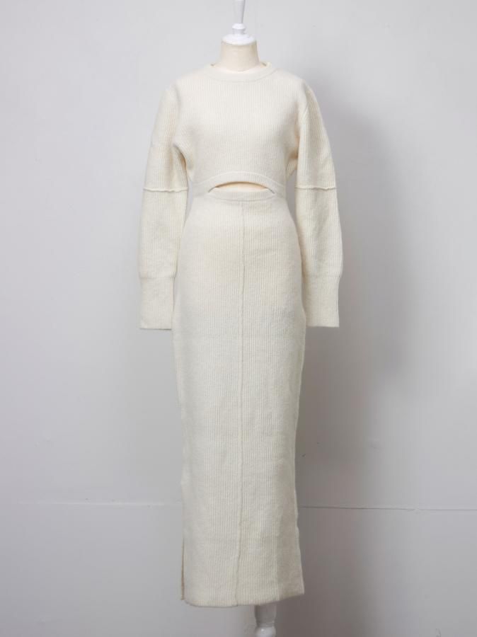Alpaca Front Open Dress - ROSARYMOON OFFICIAL WEB STORE Alpaca Front Open Dress - ROSARYMOON OFFICIAL WEB STORE