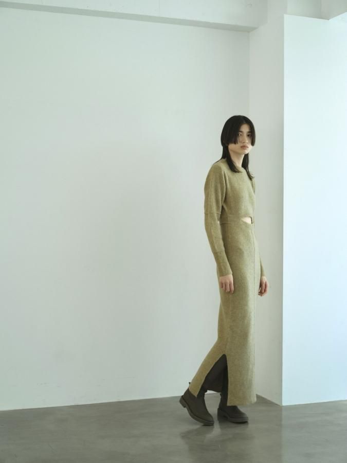 Alpaca Front Open Dress - ROSARYMOON OFFICIAL WEB STORE Alpaca Front Open Dress - ROSARYMOON OFFICIAL WEB STORE