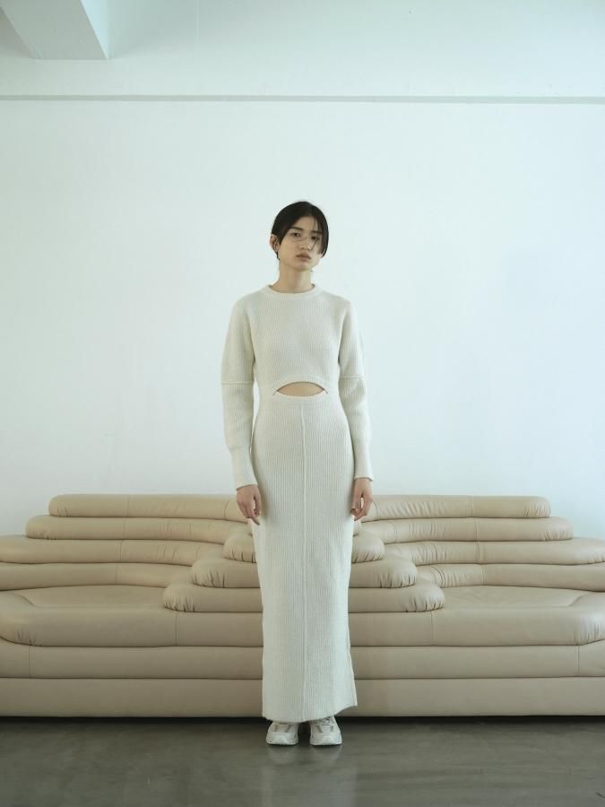 Alpaca Front Open Dress - ROSARYMOON OFFICIAL WEB STORE Alpaca Front Open Dress - ROSARYMOON OFFICIAL WEB STORE