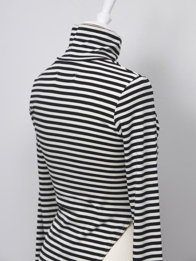 Border Side Open Leotard - ROSARYMOON OFFICIAL WEB STORE