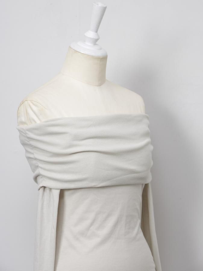 ONE SHOULDER DIAGONAL TUNIC – Snow White – Norma Kamali