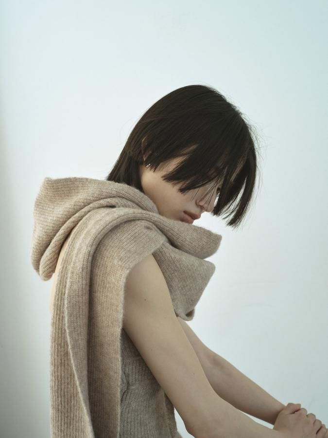 rosarymoon アルパカフードマフラー　新品未使用 Alpaca Hood Muffler - ROSARYMOON OFFICIAL WEB STORE