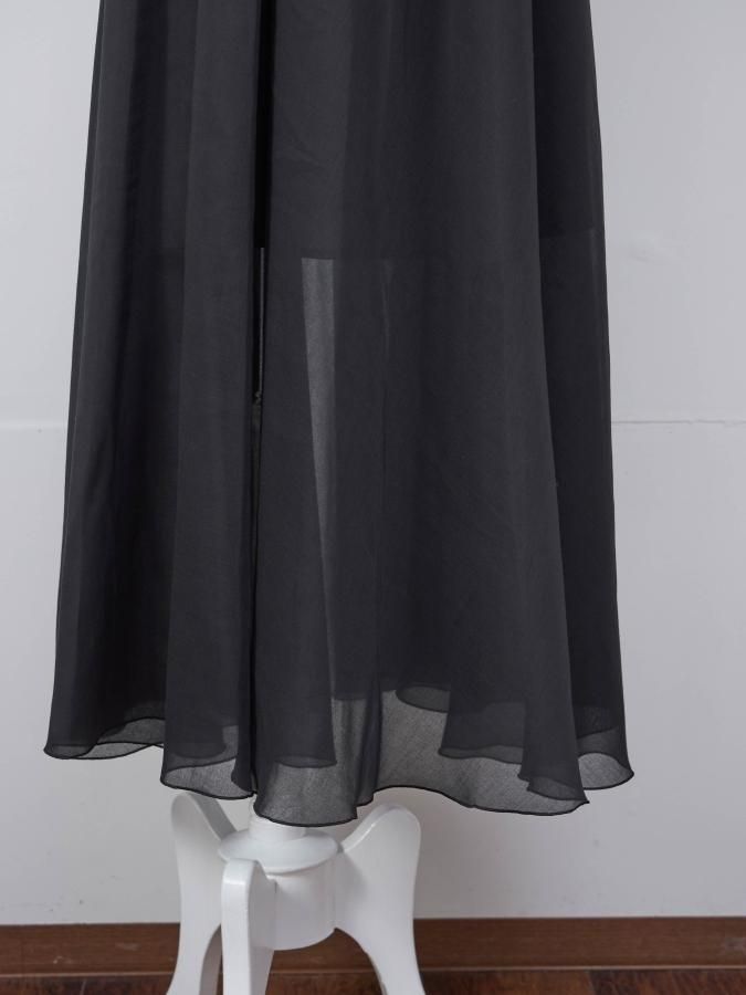 Sheer Tuck&Flare Cami Dress - ROSARYMOON OFFICIAL WEB STORE Sheer Tuck&Flare Cami Dress - ROSARYMOON OFFICIAL WEB STORE