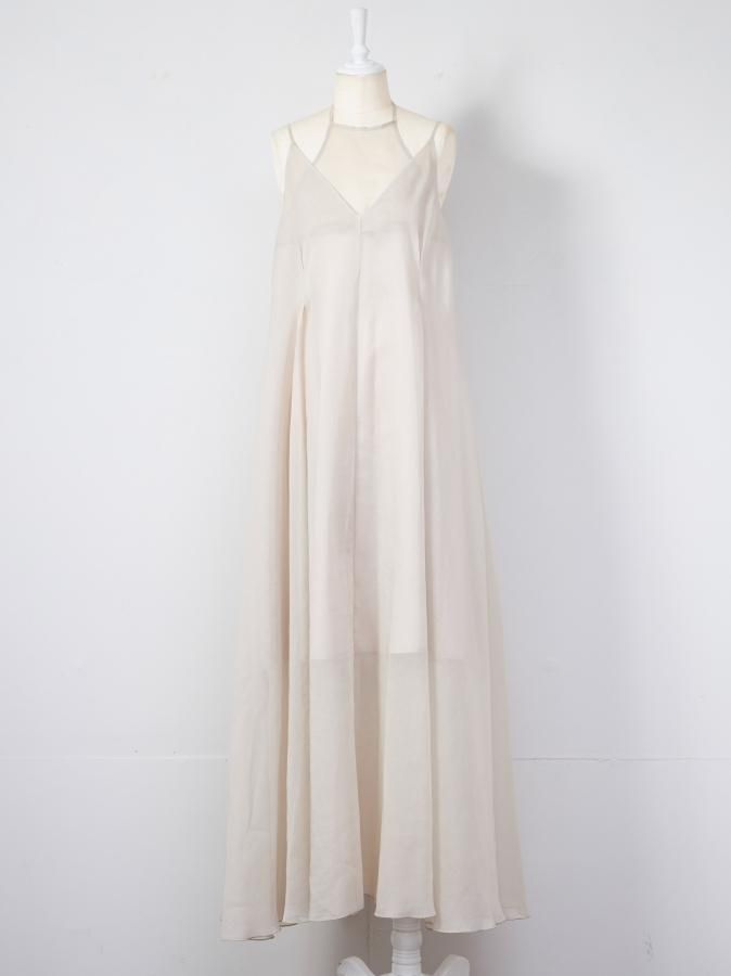 Sheer Tuck&Flare Cami Dress - ROSARYMOON OFFICIAL WEB STORE Sheer Tuck&Flare Cami Dress - ROSARYMOON OFFICIAL WEB STORE