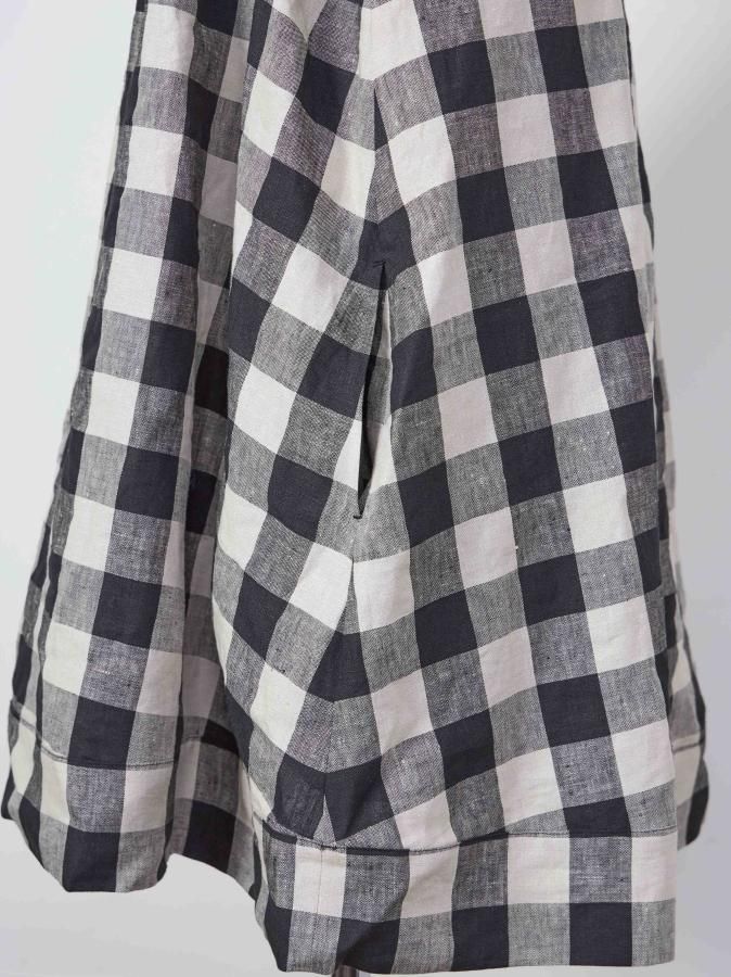 Off Shoulder Gingham Tunic - ROSARYMOON OFFICIAL WEB STORE