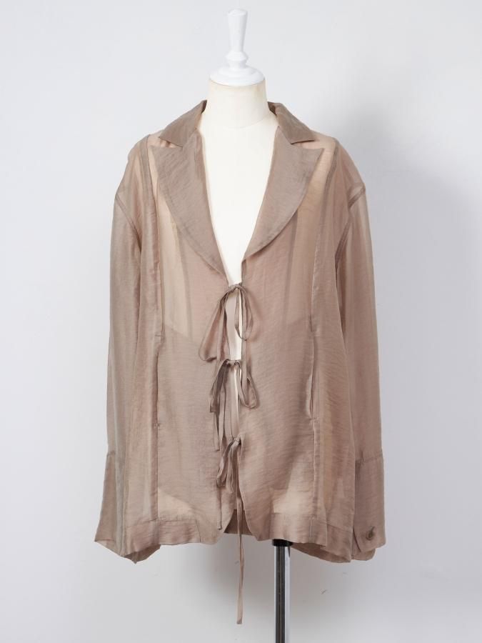 Sheer Organdy Ribbon Jaket