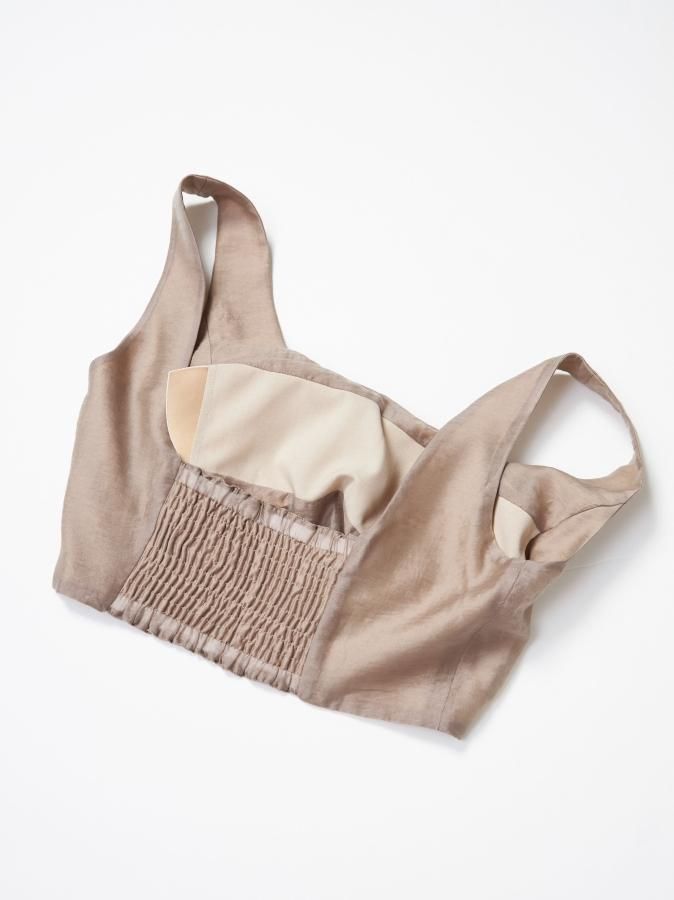 トップス Sheer Organdy Bra Top IVORY Sheer Organdy Bra Top - ROSARYMOON OFFICIAL WEB STORE