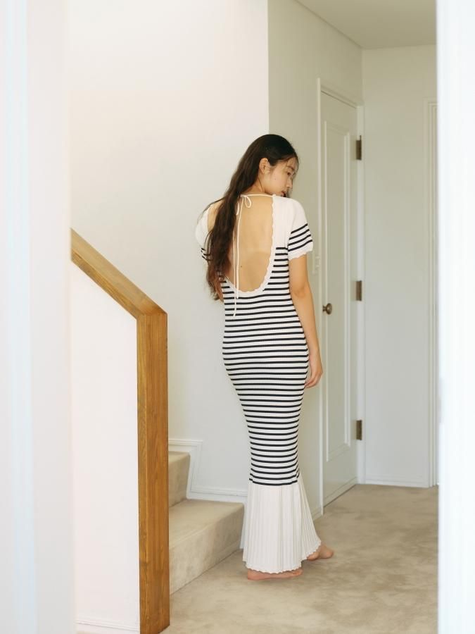 Slub Knit Asymmetry Tunic - ROSARYMOON OFFICIAL WEB STORE