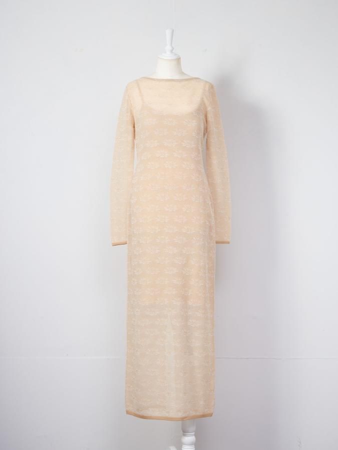 Jacquard Flower Dress