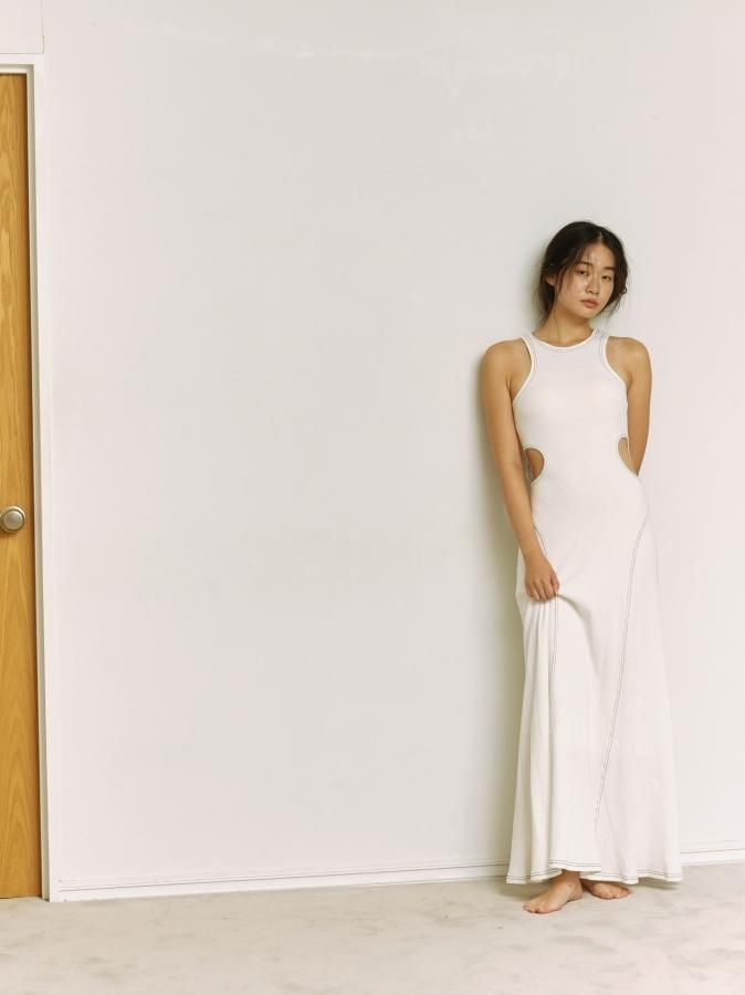 Side Open Thermal Dress - ROSARYMOON OFFICIAL WEB STORE Side Open Thermal Dress - ROSARYMOON OFFICIAL WEB STORE