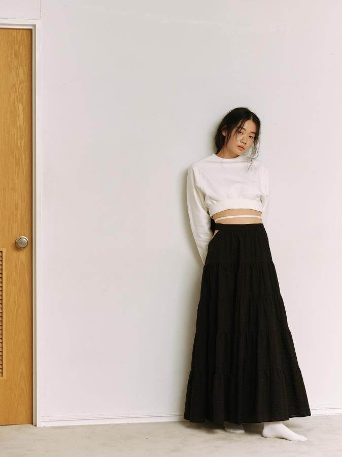 BASIC~ Short Sweat Top - ROSARYMOON OFFICIAL WEB STORE BASIC~ Short Sweat Top - ROSARYMOON OFFICIAL WEB STORE