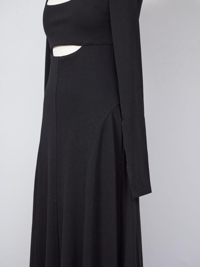 Alpaca Front Open Dress - ROSARYMOON OFFICIAL WEB STORE