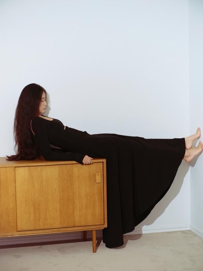 BASIC~ Front Open Dress - ROSARYMOON OFFICIAL WEB STORE