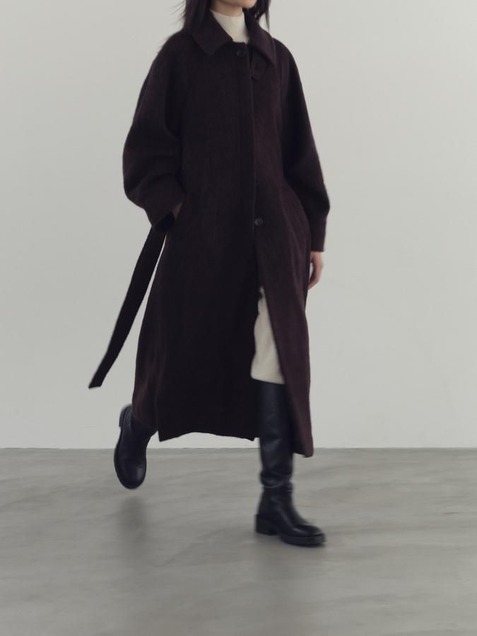 Belted Long Coat - ROSARYMOON OFFICIAL WEB STORE Belted Long Coat - ROSARYMOON OFFICIAL WEB STORE