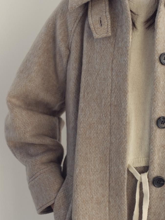 Belted Long Coat - ROSARYMOON OFFICIAL WEB STORE Belted Long Coat - ROSARYMOON OFFICIAL WEB STORE