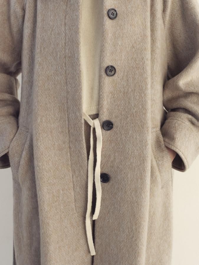 Belted Long Coat - ROSARYMOON OFFICIAL WEB STORE Belted Long Coat - ROSARYMOON OFFICIAL WEB STORE