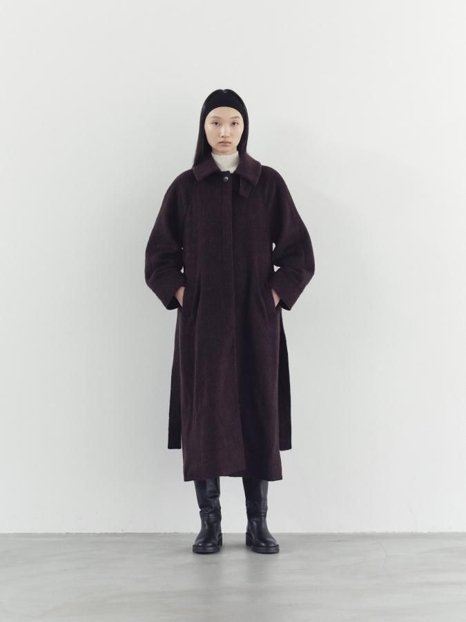 Belted Long Coat - ROSARYMOON OFFICIAL WEB STORE Belted Long Coat - ROSARYMOON OFFICIAL WEB STORE
