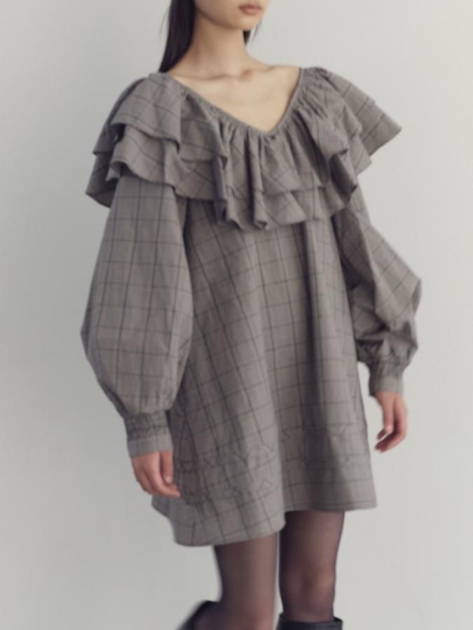 完売品未使用rosarymoon　Frill Collar Glen Tunic Frill Collar Glen Tunic - ROSARYMOON OFFICIAL WEB STORE