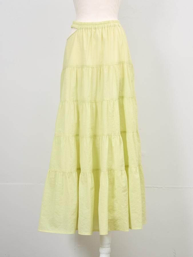 Velour Side Open Skirt - ROSARYMOON OFFICIAL WEB STORE