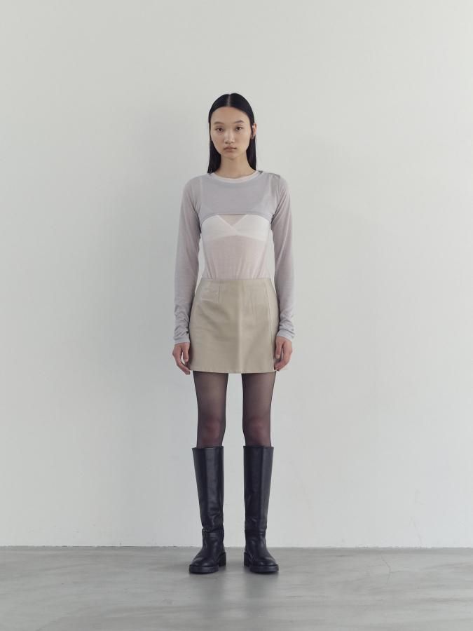 Layered Jersey Leotard - ROSARYMOON OFFICIAL WEB STORE