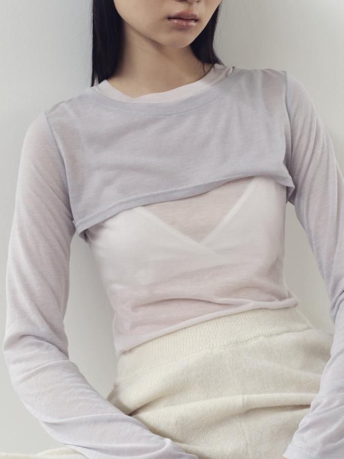 Layered Jersey Leotard