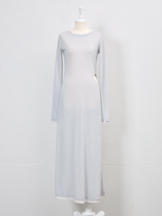 Layered Jersey Dress - ROSARYMOON OFFICIAL WEB STORE Layered Jersey Dress - ROSARYMOON OFFICIAL WEB STORE