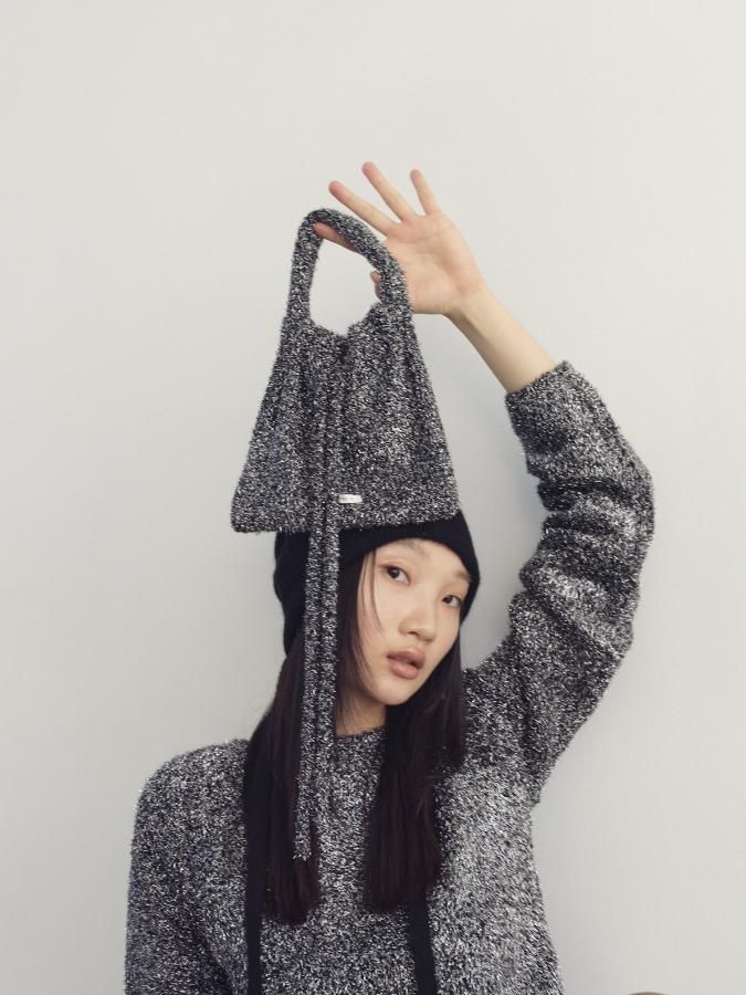KIRAKIRA Knit Bag - ROSARYMOON OFFICIAL WEB STORE KIRAKIRA Knit Bag - ROSARYMOON OFFICIAL WEB STORE