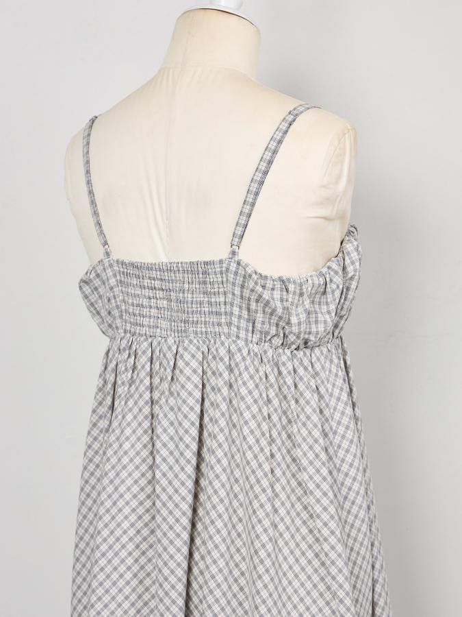 rosarymoonロザリームーンBustGatheredCami Dress Bust Gathered Cami Dress - ROSARYMOON OFFICIAL WEB STORE