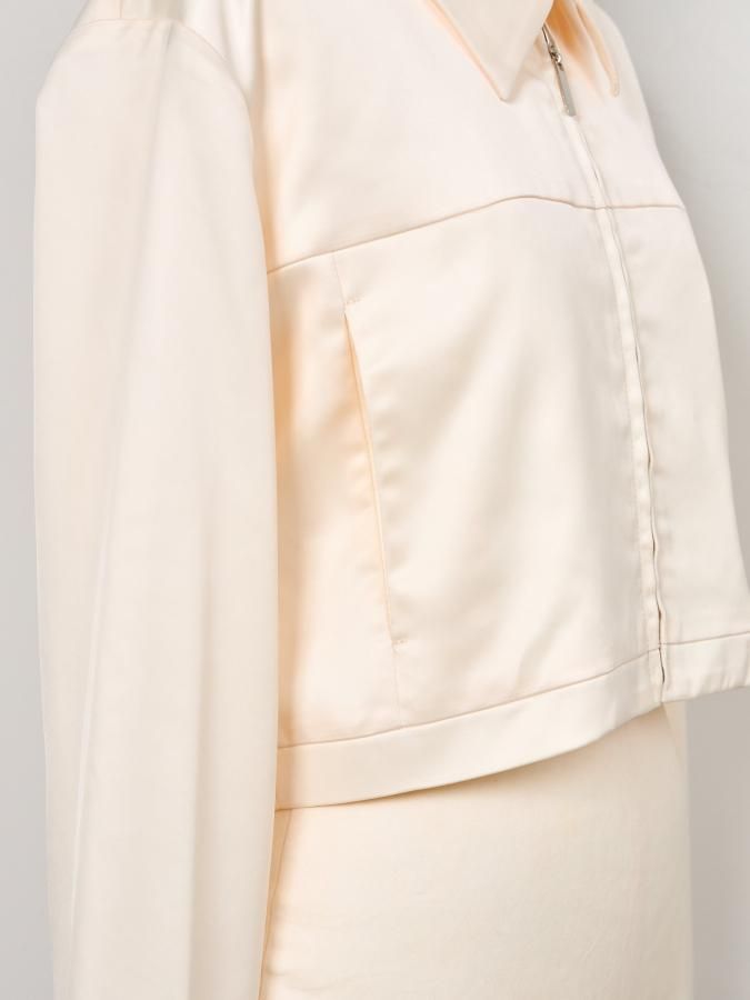 Satin Blouson - ROSARYMOON OFFICIAL WEB STORE