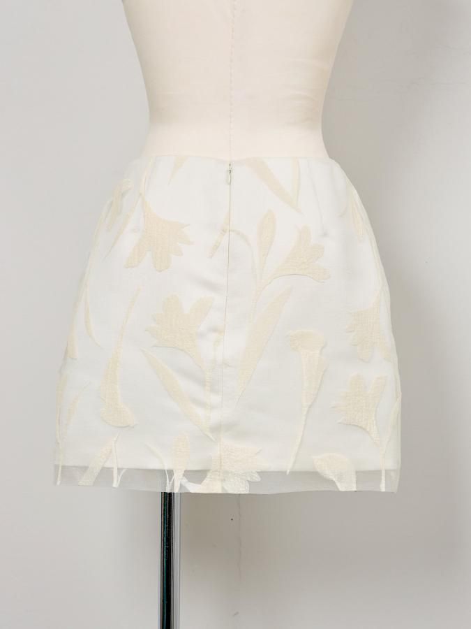Organdy Mini Skirt - ROSARYMOON OFFICIAL WEB STORE