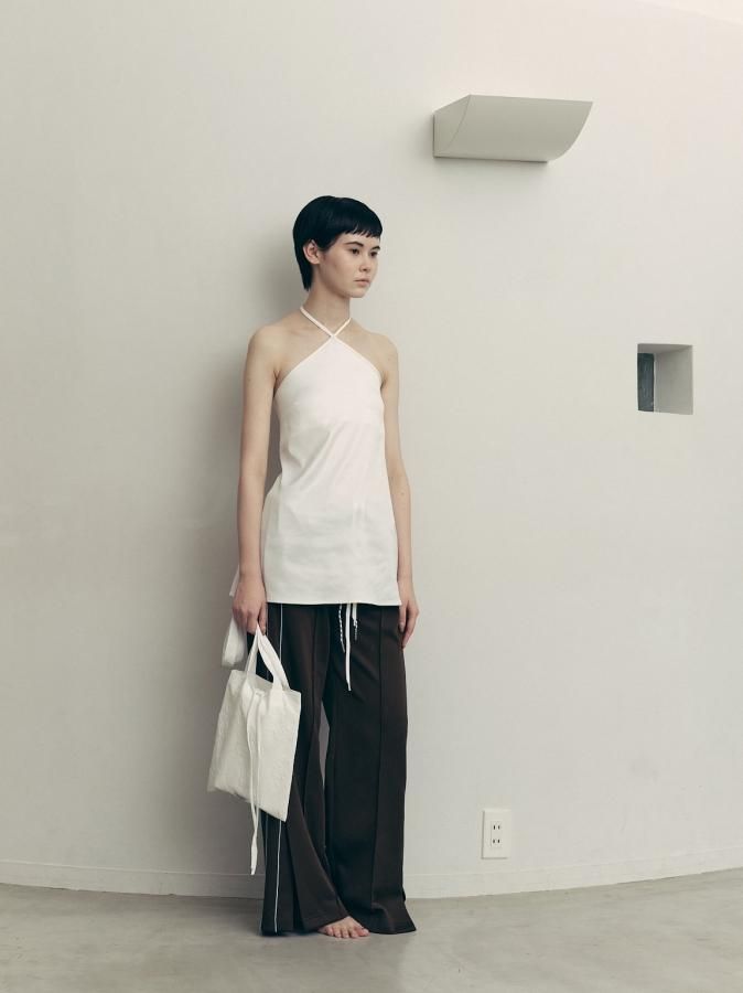 Halter Neck Satin Tunic - ROSARYMOON OFFICIAL WEB STORE