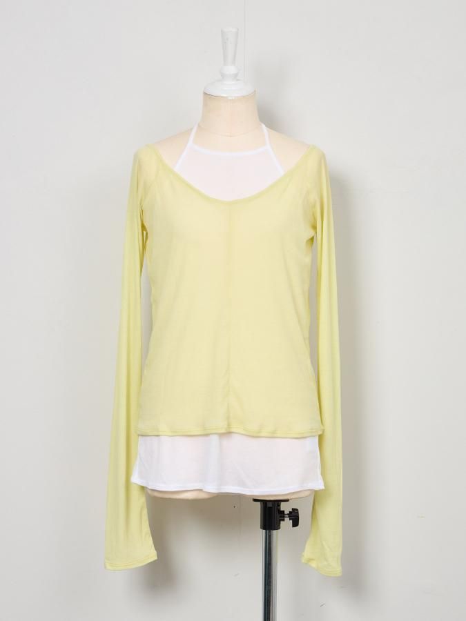 Layered Jersey Top - ROSARYMOON OFFICIAL WEB STORE Layered Jersey Top - ROSARYMOON OFFICIAL WEB STORE